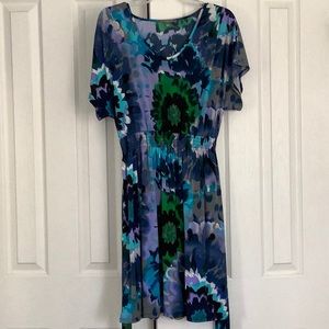 Dress, NY Collection size L. Elastic waist w/belt